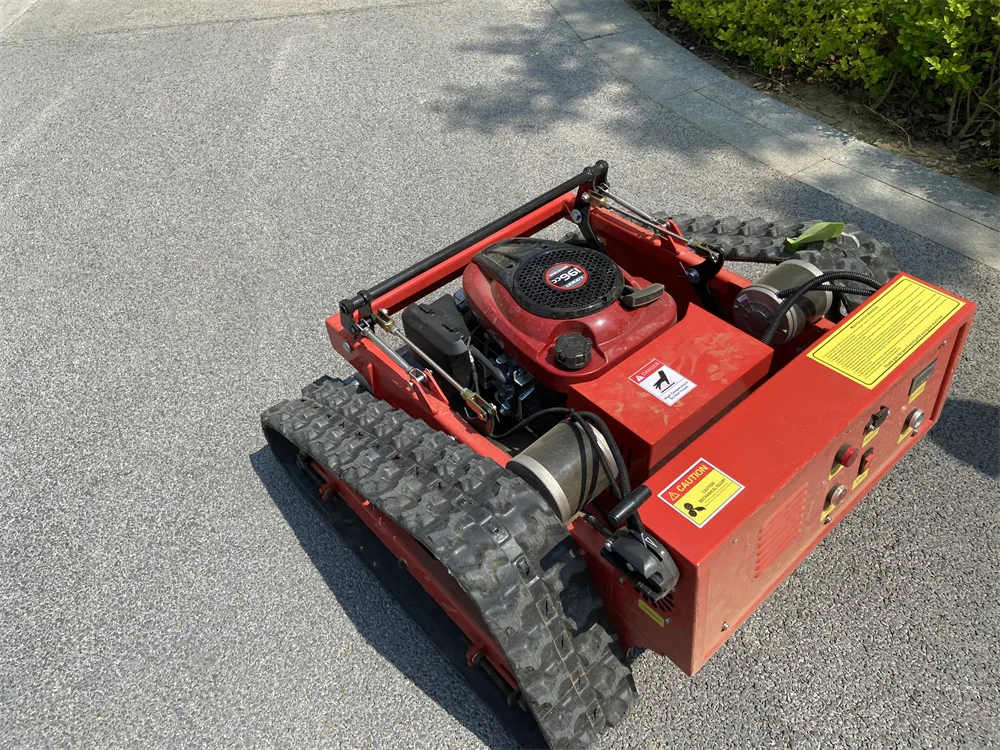 Factory Directly sale Gasoline Robotic Lawn Mower Crawler Remote Control Mower