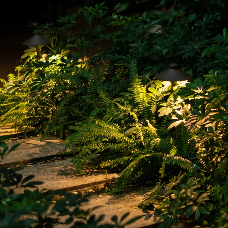 Outdoor Landscape Ground Recessed Light Mushroom LED Garden Road Street Lamp 7W IP65 Lawn Stake Light