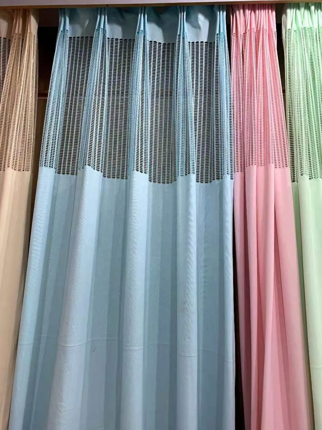 Keqiao Curtain Supplier Anti-bacteria Flame Retardant Partitions Medical Curtain Hospital Bed Used Hospital Curtains