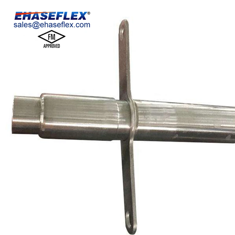 FM Approved Smart Garden High Pressure Stainless Steel Fire Sprinkler Hose Brass Valve Flexible Sprinkler Hose For Cleanroom