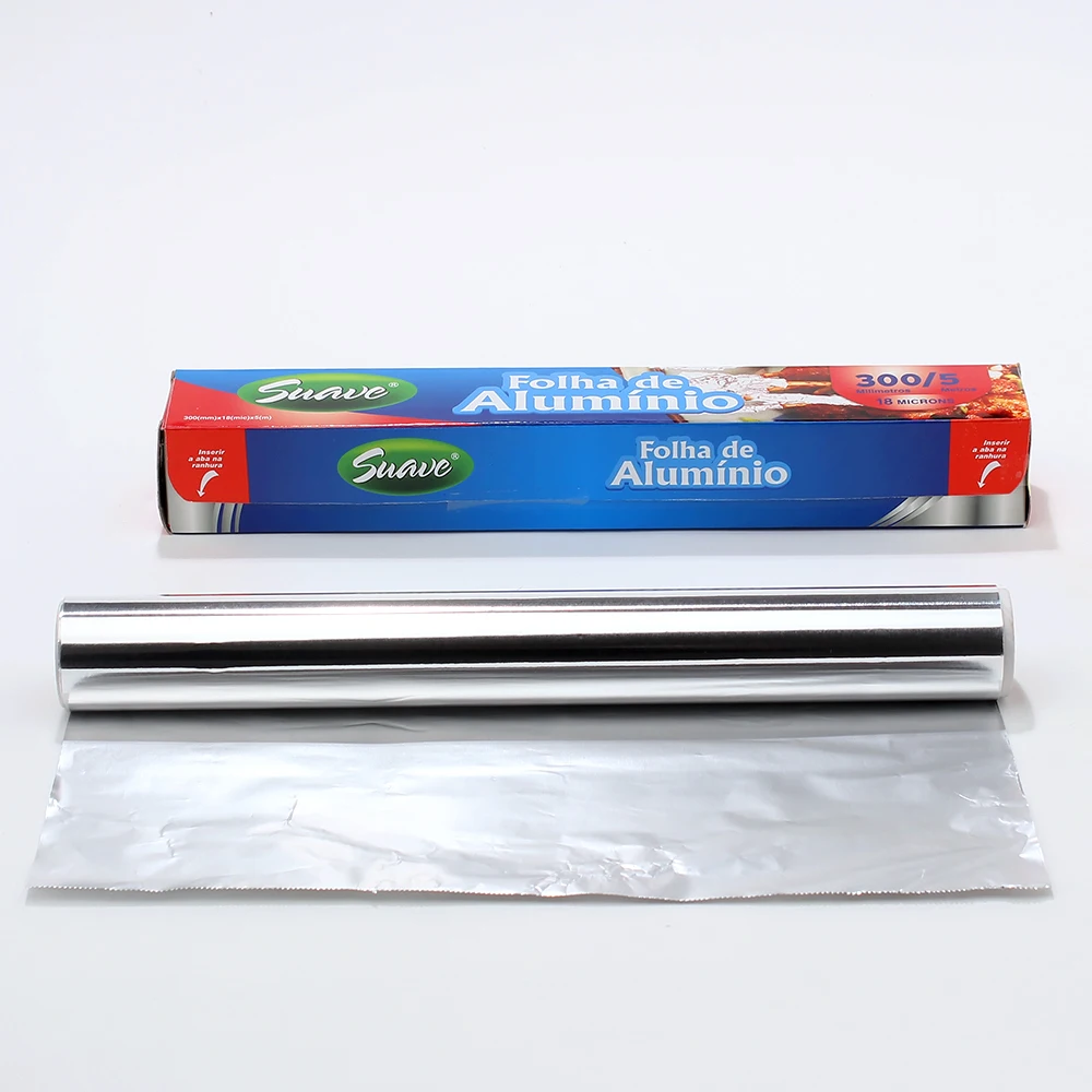 8011 Food Grade Household Aluminium Food Packaging Tin Foil Aluminum Paper Foil Roll For Cooking