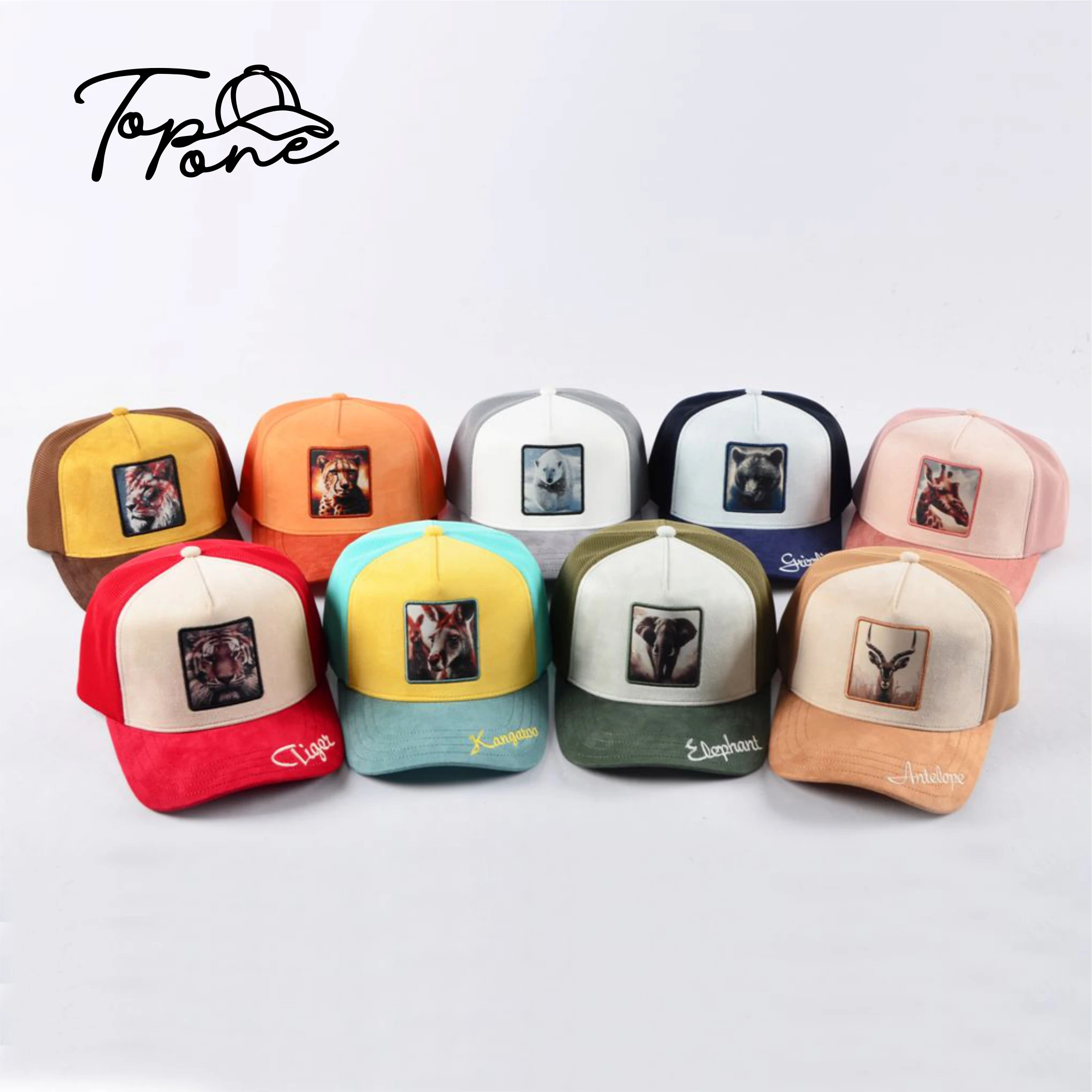 Fashion Design Popular Embroidery Giraffe Trucker Hat Oem Gorras Personalized Custom Print Animal Logo Patch Baseball Cap Sports