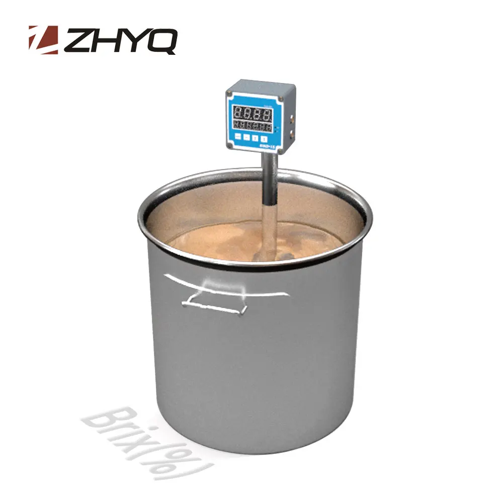 ZHYQ industrial insertion brix refractometer Concentration Monitor for liquid tank