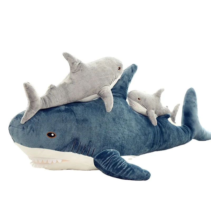 Amazon hot sell low minimum order volume custom short stuffed animal stuffed animal custom soft toy gift Shark Comfort sea
