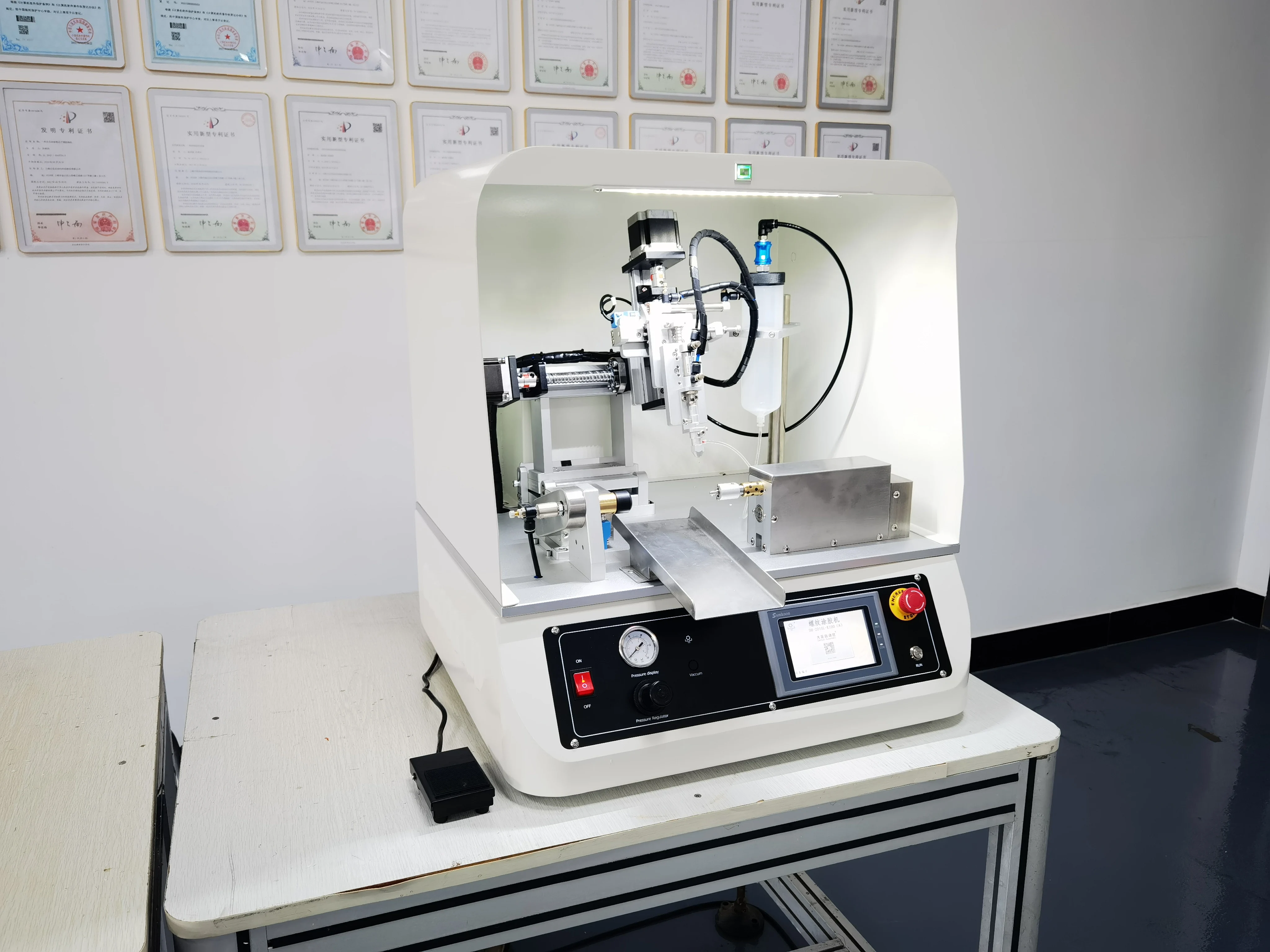 Anaerobic glue  thread coating machine for different type screw and bolt coating