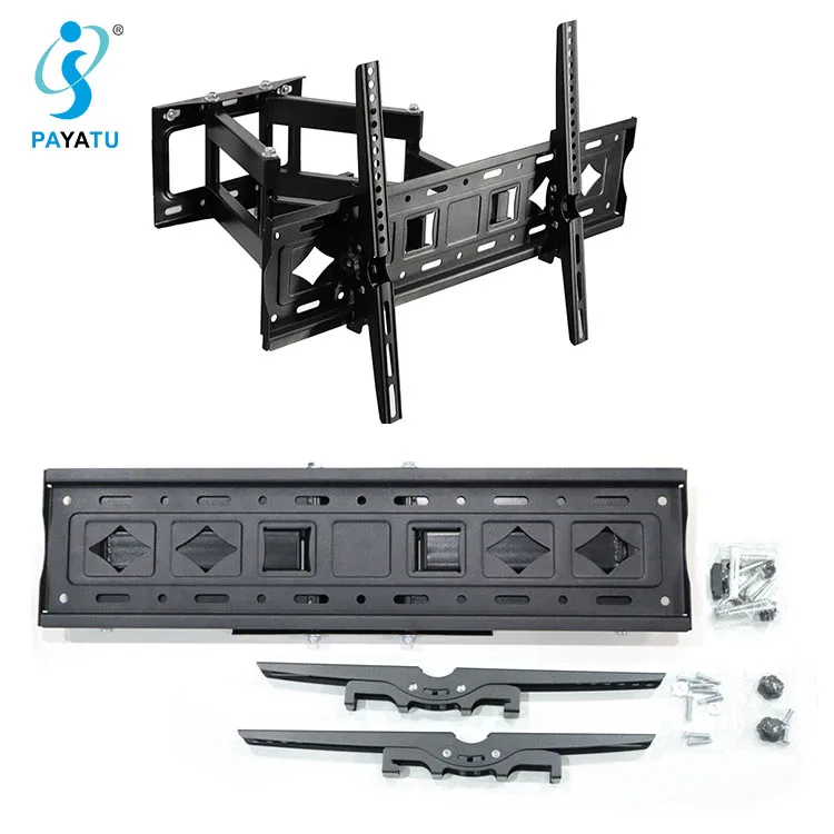 Black Large 400*600Mm  Heavy Duty 32 To 80 Inch Lcd Led Flat Heavy Duty Panel Screen Tv Wall Mount Bracket