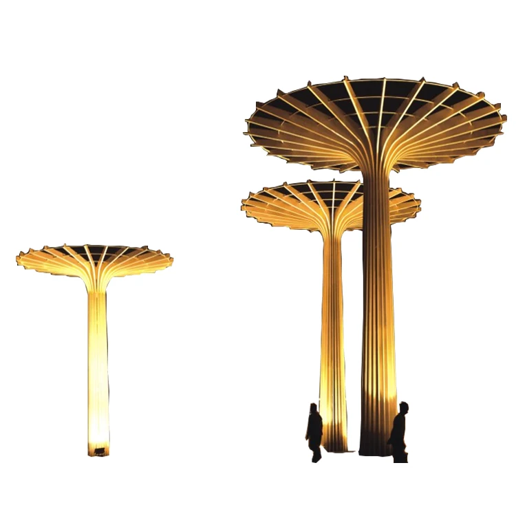 Creative umbrella lamp 3d led outdoor IP65 Newest design top quality motif mushroom light landscape  garden sculpture decoration