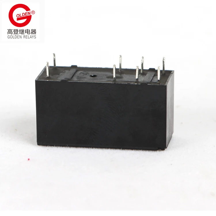 Golden Relay GO-1C-12D2 12V Relay 8 Terminal Pins cross 115F SPDT 0.25W 0.4W 0.72W