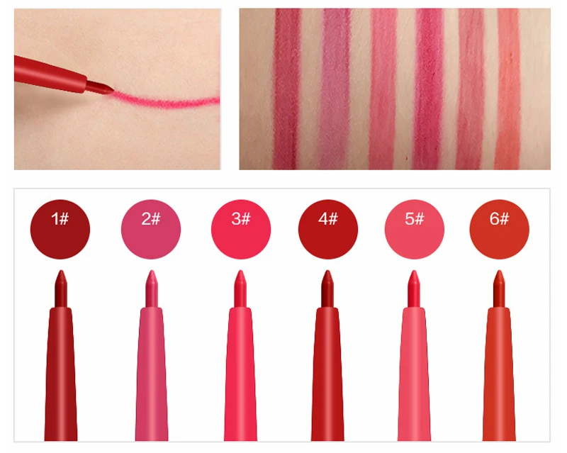 luxury 2-in-1 lipliner pencil vegan lip pencil private label creamy lip liner pen