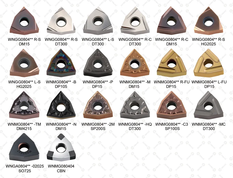 CNC lathe WNMG WNGG Peach Shaped Metal Cutting Turning Tool WNMG080408 Cutting Inserts WNMG Inserts