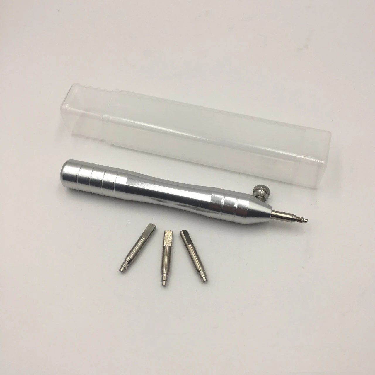 Stainless Steel Watch Crown Tube Removal Opener Tool Screwdriver with 4 Pins Watch Repair Tools Durable Easy use for Watchmaker