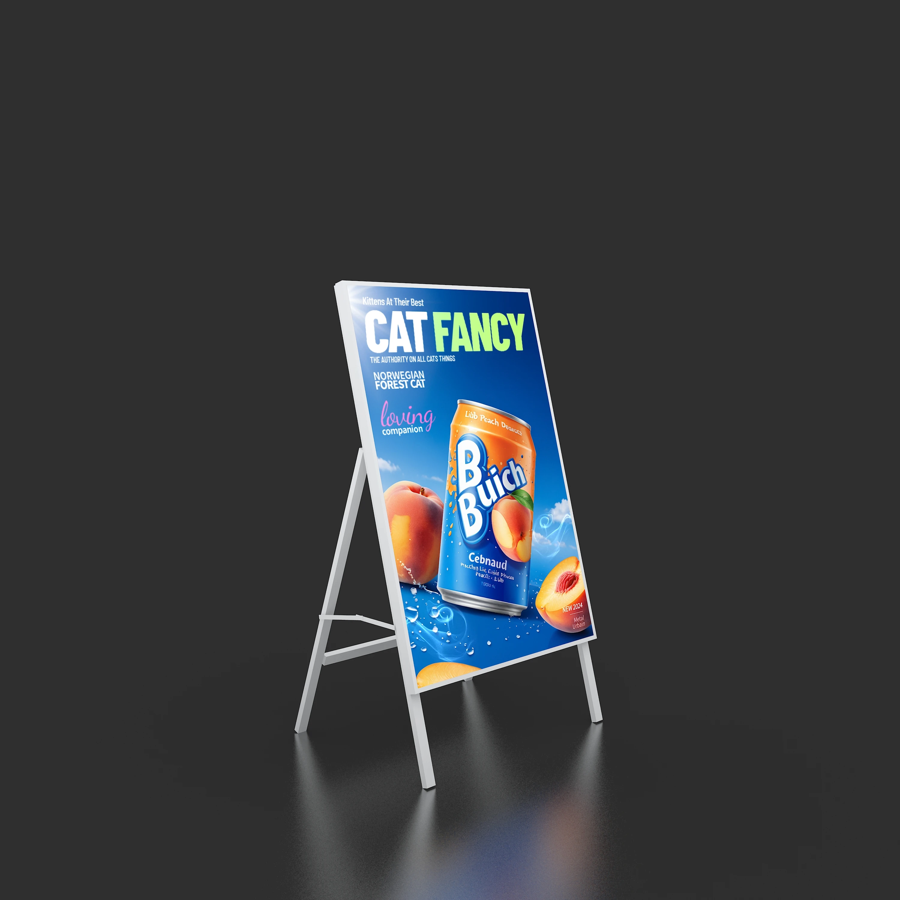 Anew Factory SEG Poster Outdoor Floor Stand Advertising Light Boxes tool free LED Poster Aluminum Frame for Advertising Poster
