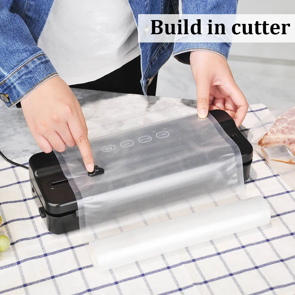 kitchen multifunctional heavy duty food vacuum food sealer automatic manual roll sealer dry wet machine for bags and containers