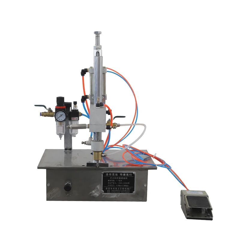 Semi-Automatic lighter gas filling machine lighters production making line machinery