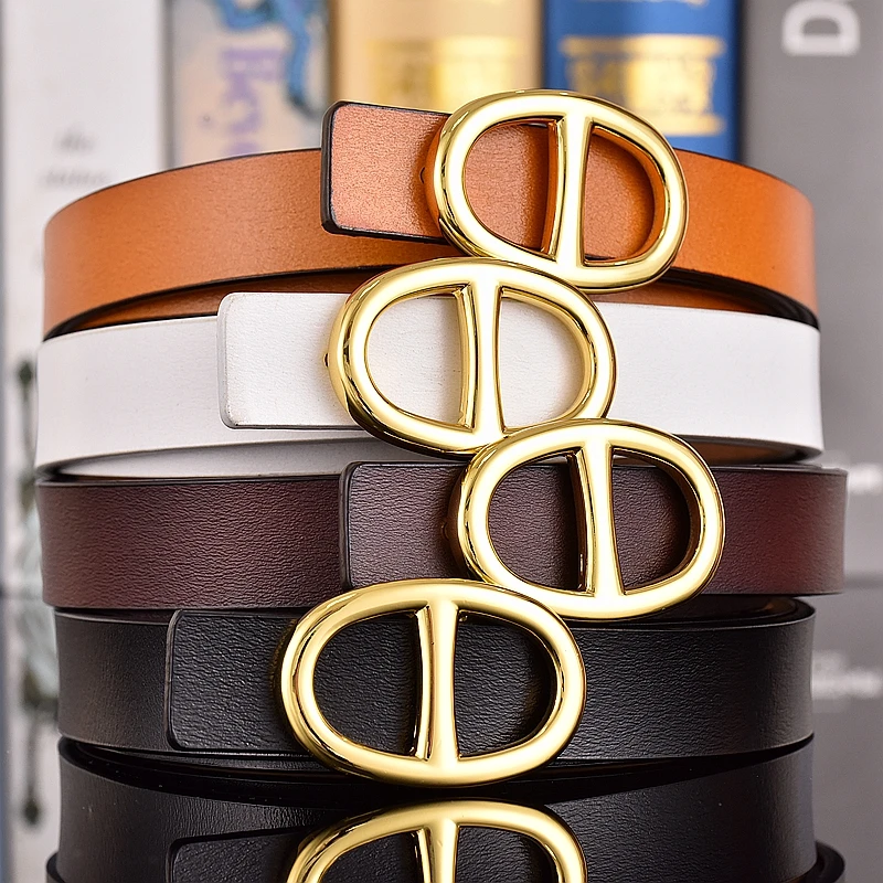 Роскошный ремень из натуральной кожи с металлической пряжкой Женский дизайнерский пояс индивидуальным логотипом