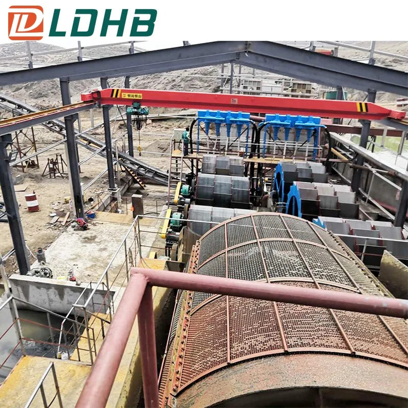 High efficiency mineral quarry separation rotary trommel screen design