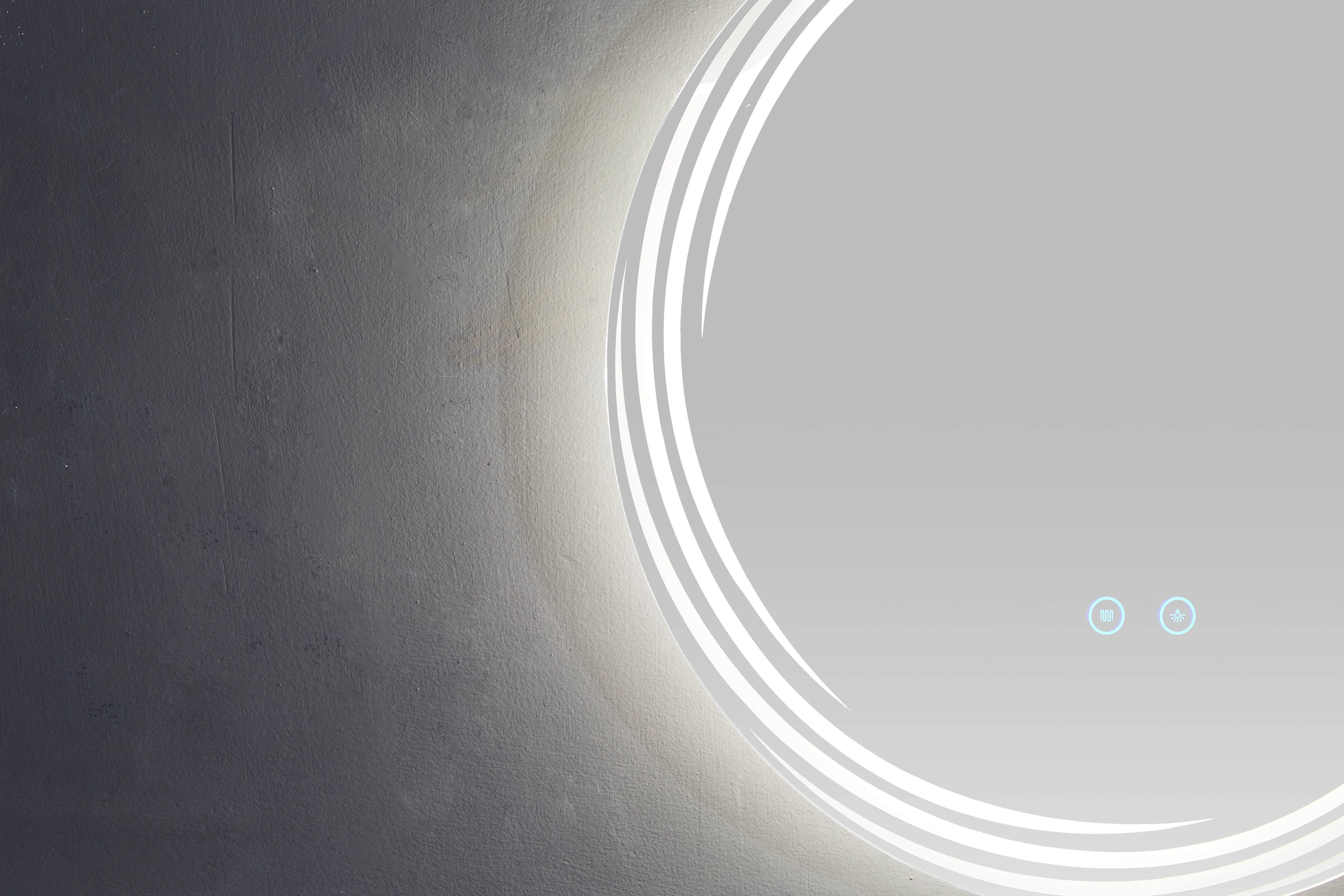 Demist Etl Led Mirror Bathroom Rounds Energy Saving illuminated Smart Round Mirror With Led