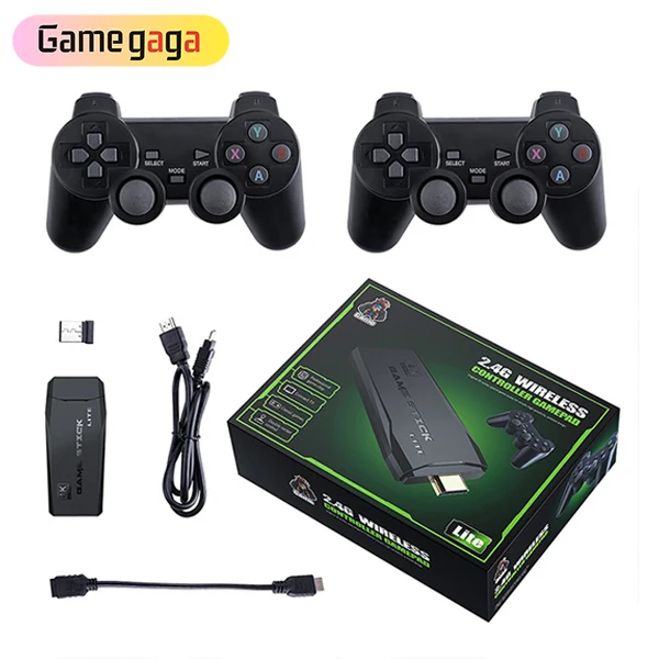 M8 Game Stick 4KHD Output 10000 3D Games 64GB Mini TV Gaming Console Retro Video Game Consoles For PS1