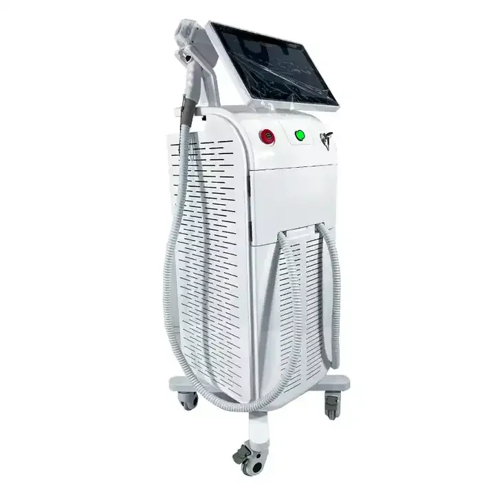 High Power 2400W Diode Laser Machine 755 808 1064NM 2 Handles 3 Wavelength 1600W Diode Laser Hair Removal Machine For Sale