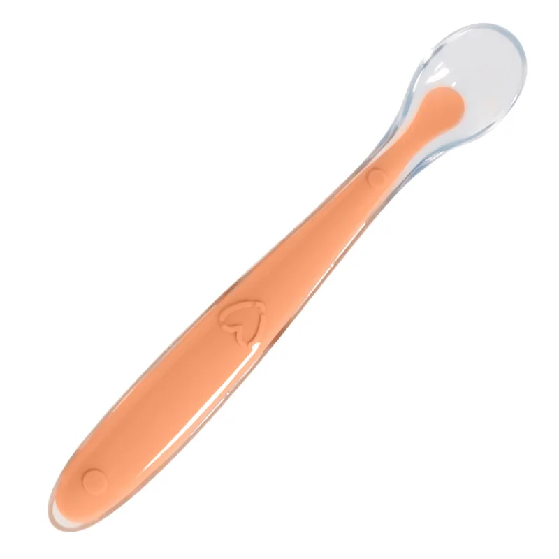 2024 Hot Sale Silicone Baby Spoons Toddler Utensils BPA Free Baby Toddler Feeding Utensils Baby Training Spoon