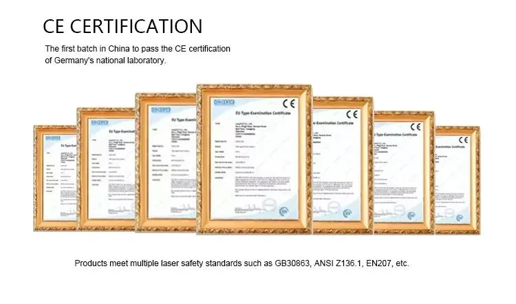 CE 2100nm Medical Treatment Holmium Thulium Laser Device Eye Protective Safety Glasses