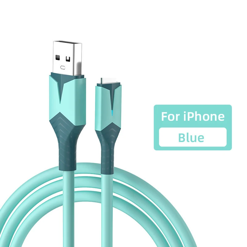 USB Cable For iPhone 14 13 12 11 Pro Max XR XS 8 7 6s 5 Plus LED Fast Charging Wire For iPhone Charger Charging Cable Cord 2M