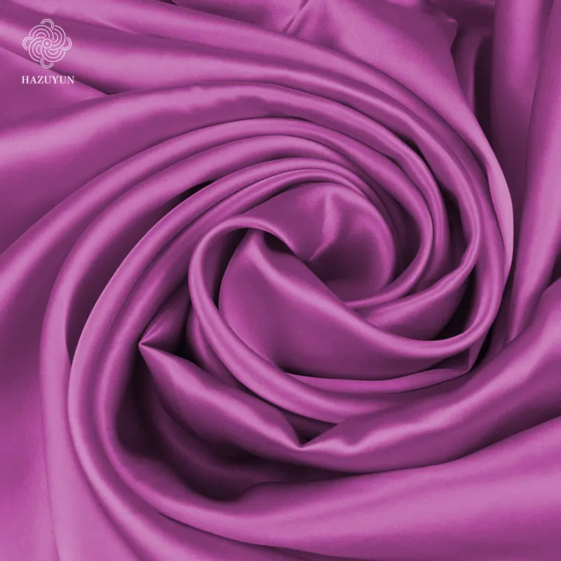 19mm 114cm High quality natural cloth home textile pure color satin silk fabric