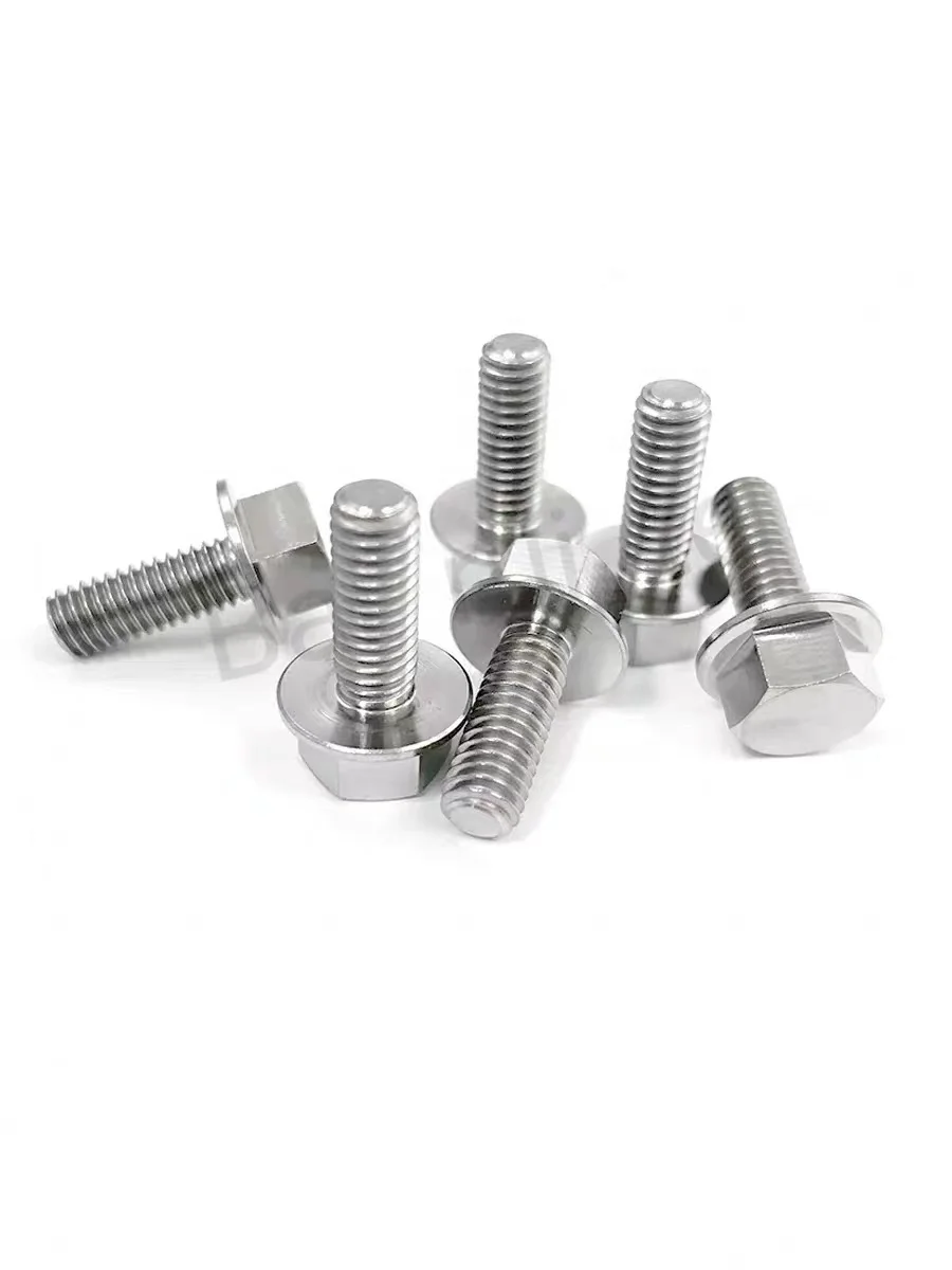 China Manufacturer Gr5 Titanium Hex Flang Head Bolts DIN6921 with Best Performance