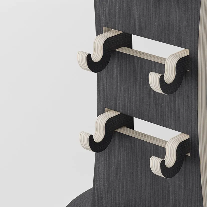 Дизайнерская мебель без винтов, доступны разные цвета, круглая деревянная стойка для удочек