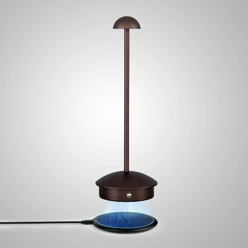 New Pattern Mushroom Table Lamp 2700K Home Decor Portable Light Cordless Restaurant Led Rechargeable Table Lamps Wireless Light