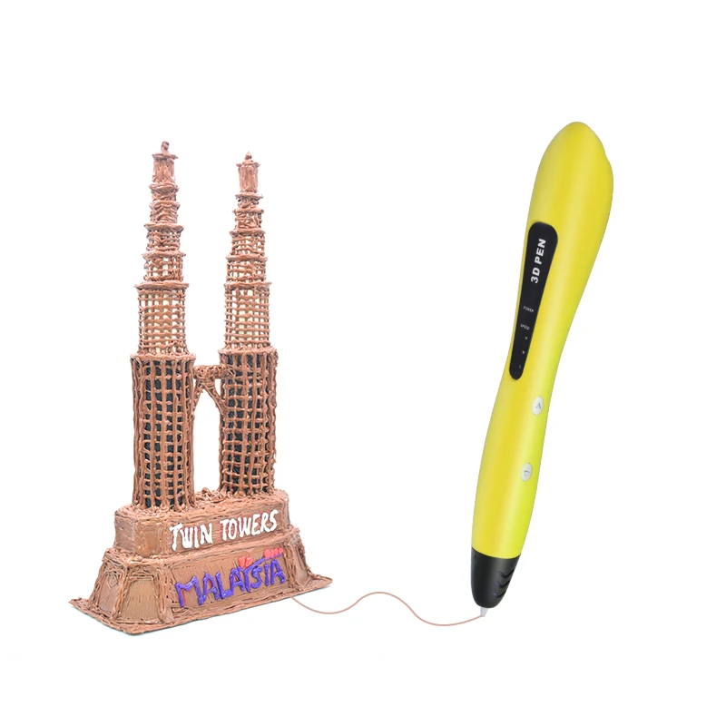 Ручки для 3D-печати с 3-мя цветными нитями