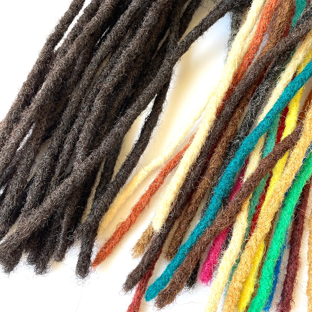 Hot Selling Human Hair Dreadlocks Hair Extensions Handmade Soft Dreadlocks For Women And Men
