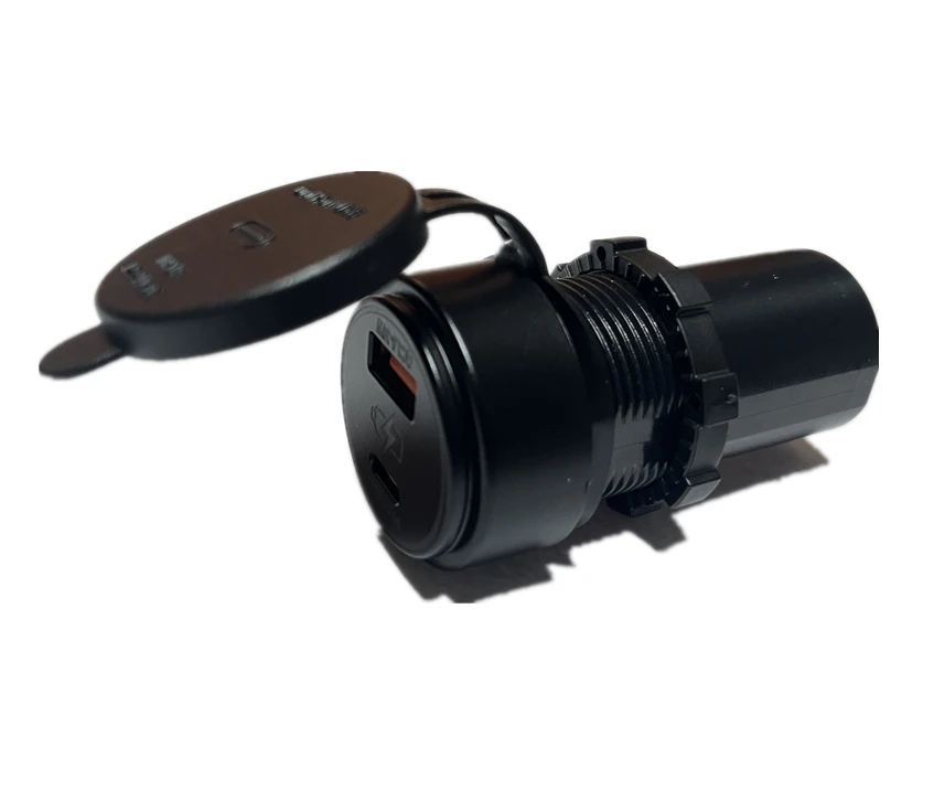 PD100W fast car charger USB+Type-C ports Adapter