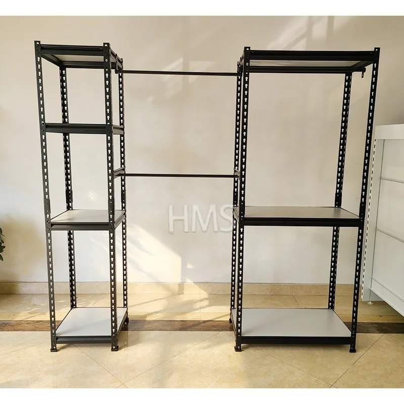 MDF Pd and Iron Material Customized Size Retail Clothing Store Display Racks