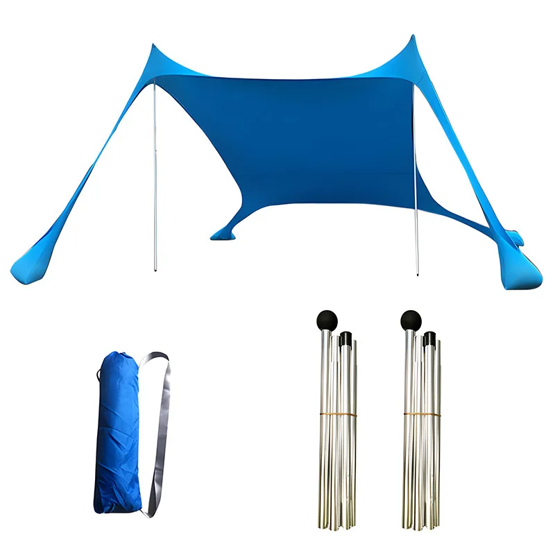Sunshade Beach Tent Canopy Sunshade Film Beach Umbrella Summer Sun Shade Protection Vertical Awning Tarp For Beach Camping