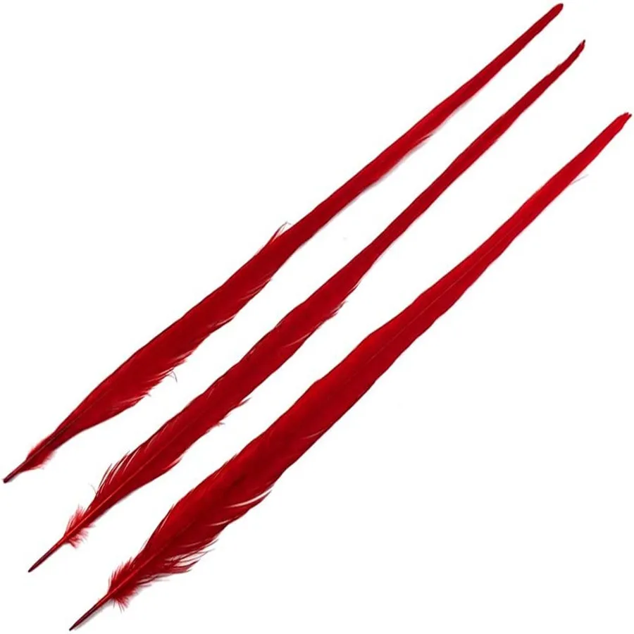 High Quality 20-22 inch Bleached Dyed Ringneck Pheasant Feathers