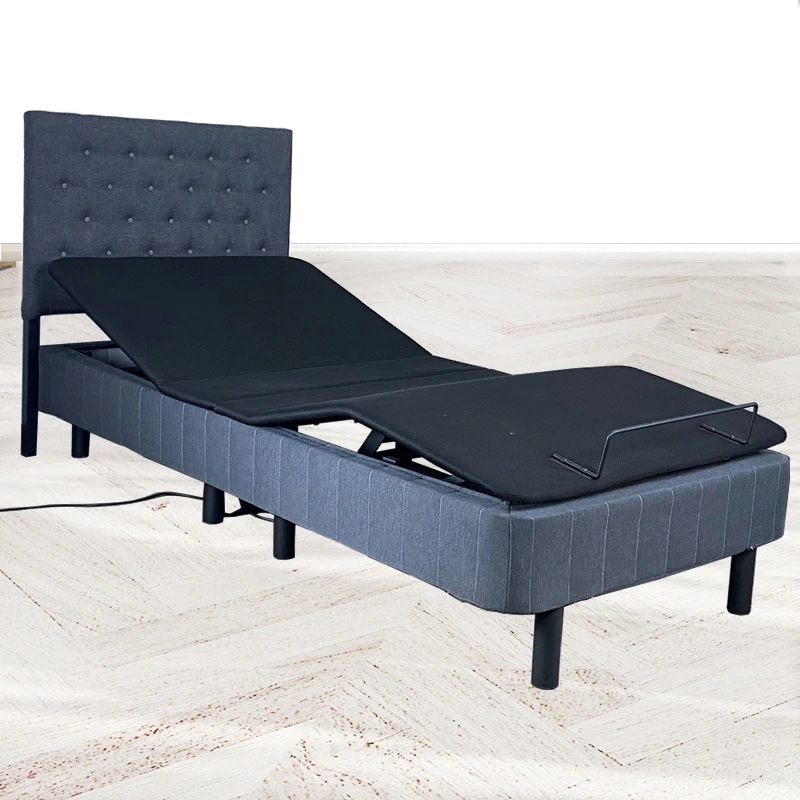 Price base frames king single cheap modern electric adjustable bed frame bed foldable platform with headboard