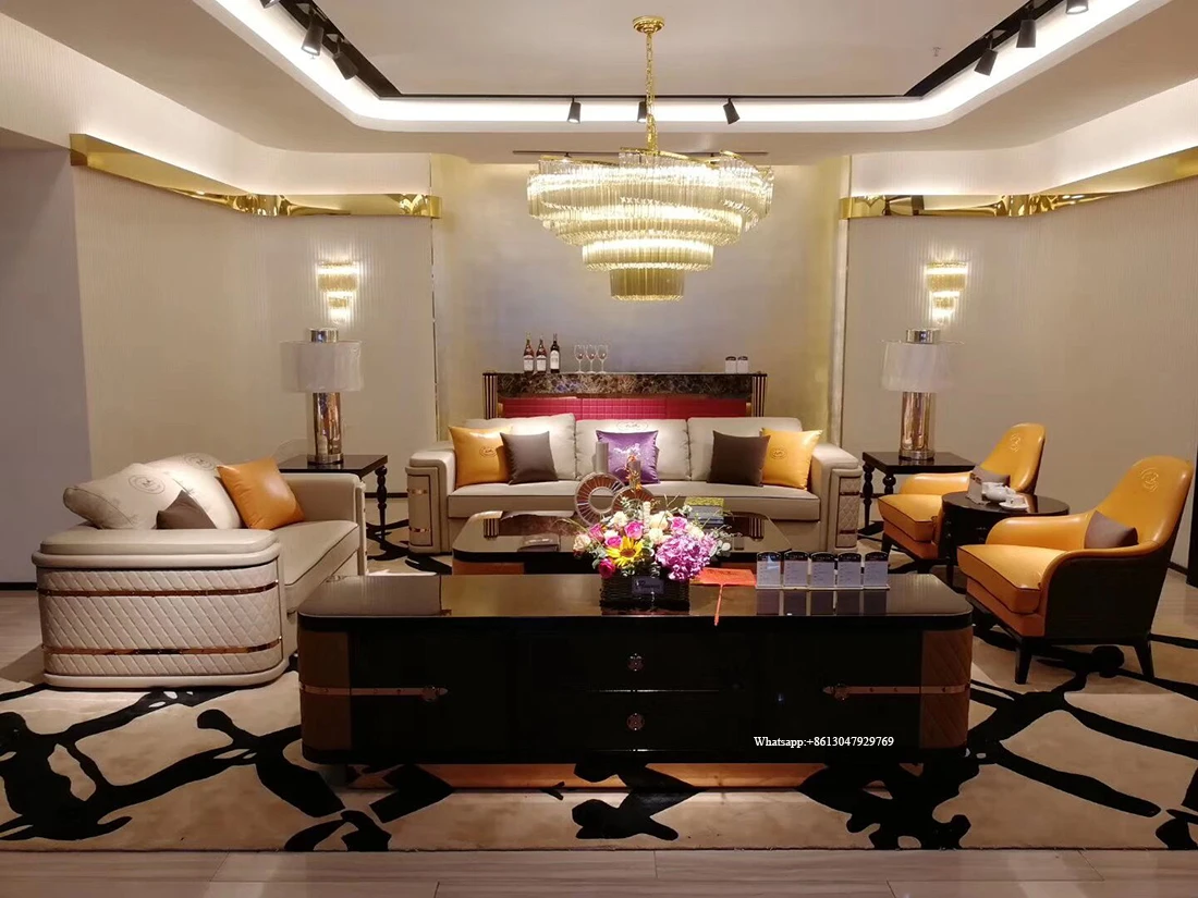 italian modern luxury exclusive upholstered full leather sofas living room fancy white cream pure leather sectional sofa sets