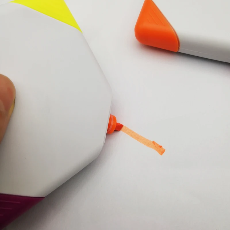 Brush Tip Highlighters, Creative Star Shape Light Color Fluorescent Pens Markers with 4 Colors, Great for Journal Planner