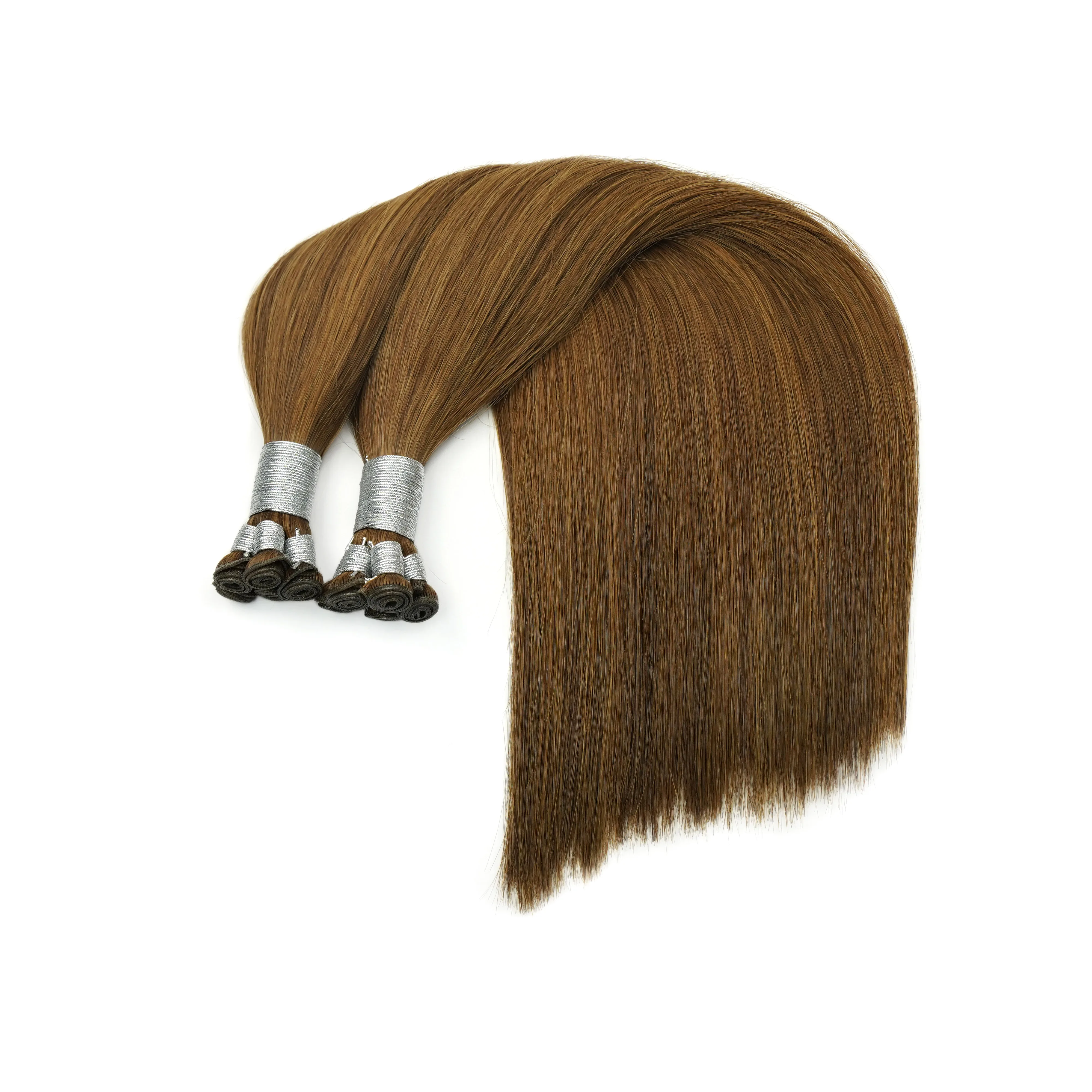 Factory wholesale price Hair 100% Remy Virgin Russian  Genius weft hair extension 12a grade Slavic hair stock hand tied weft 2.0