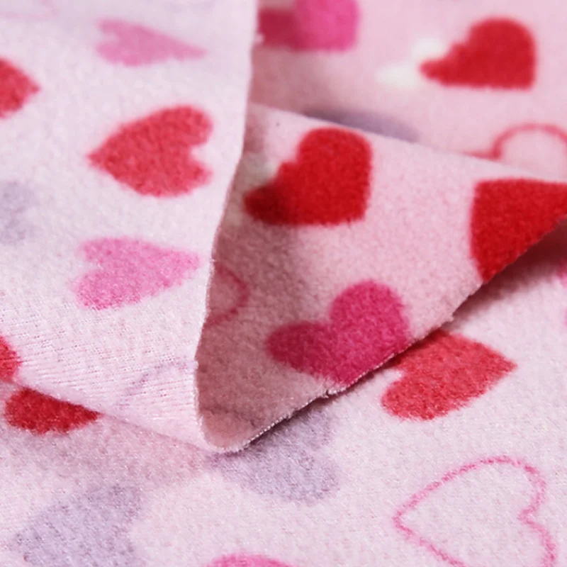 
wholesale patterned anti pill polar fleece fabric 