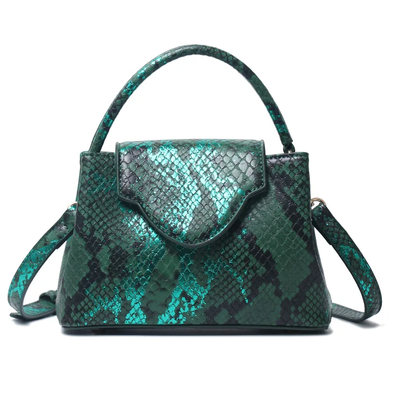 Crocodile Qatar Style Leather Tote Bag Python Pattern Leather Shoulder Bags Women Clutch for Party