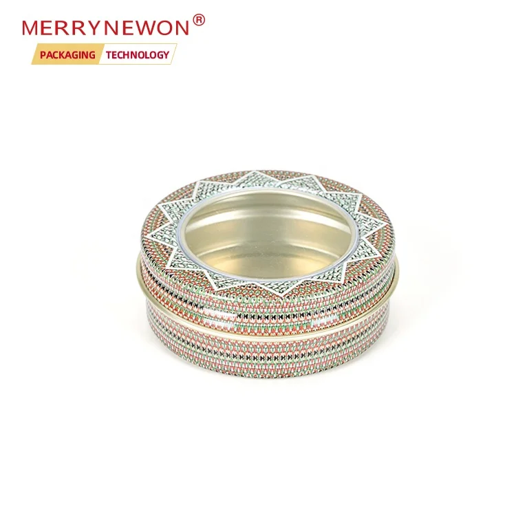 Food Grade Airtight Waterproof Aluminium 1-3g PVC Window Saffron Empty Tin Jar Box Packaging Container
