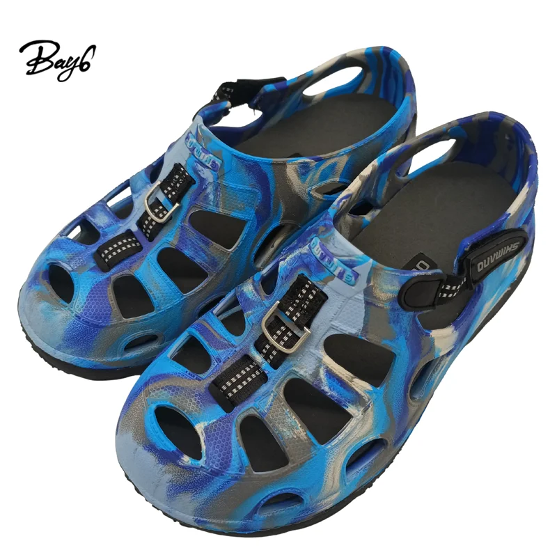 
wholesale blue men sandals Rubber Home Outdoor Garden Beach Fishing Shoes Sandals men hole sandals fliplop 