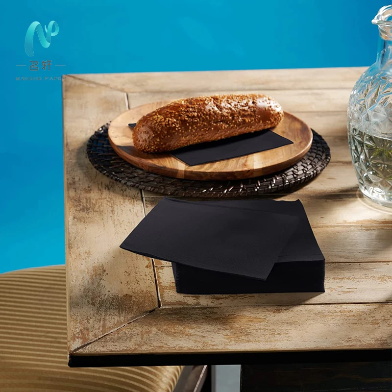 Mingxuan manufacture Mshine paper  Hot Luxury Sale White Custom cutlery paper napkin airlaid disposable paper cocktail napkin