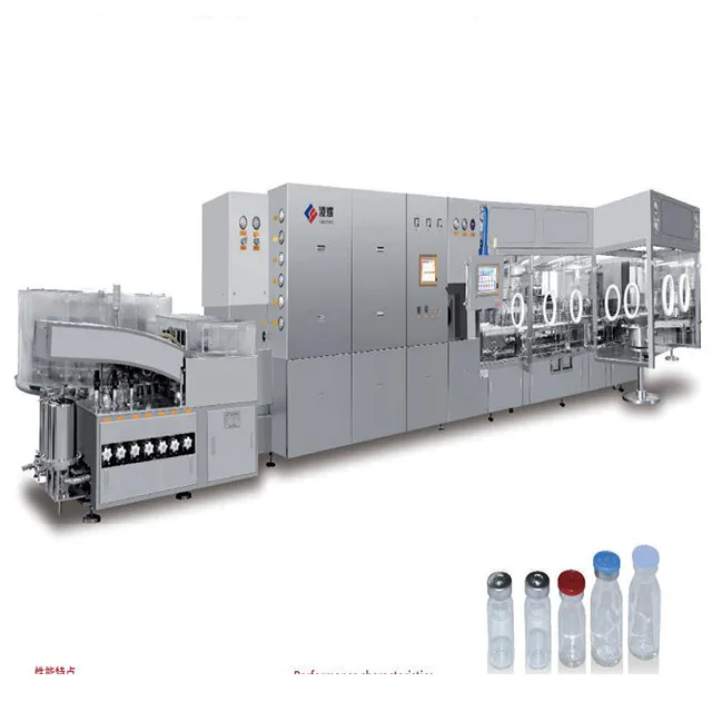 Highfine Chemical Pharmaceutical Vial Ampoule Washing Drying Filling Plugging Sealing Machine