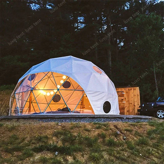 PVC hotel dome tent large size cheap with bathroom customize transparent tent