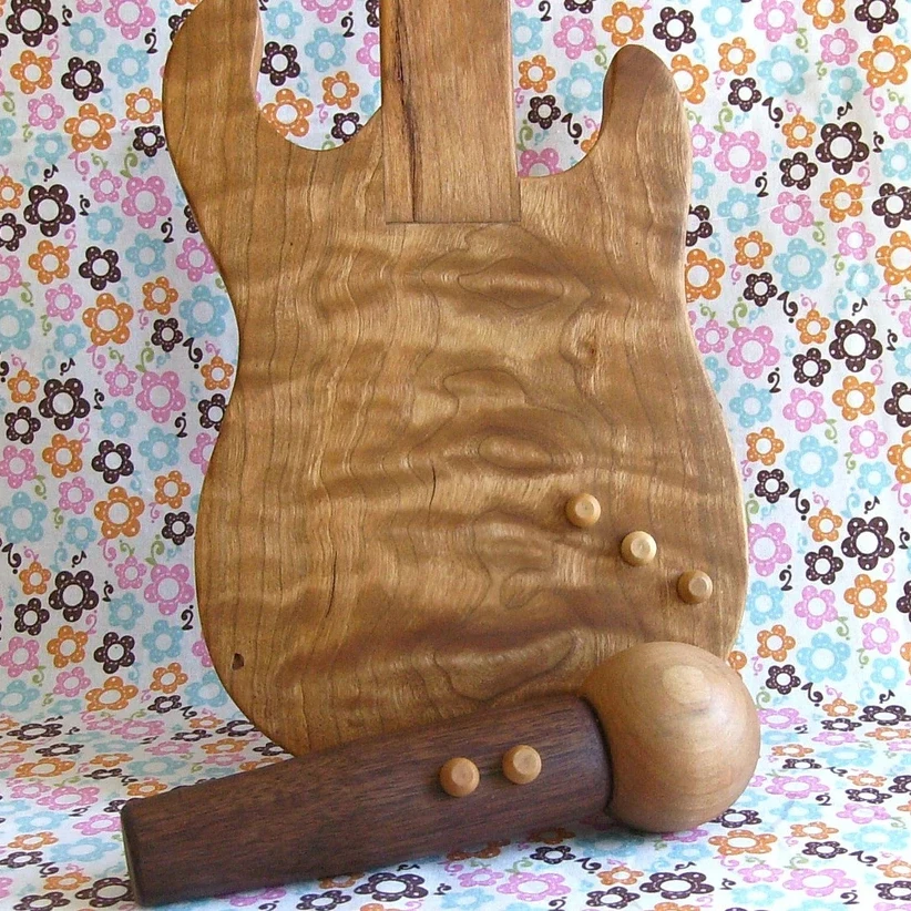 2022 customize High Quality Popular Wooden Music guitar and microphone Factory OEM  Baby Wooden Toy