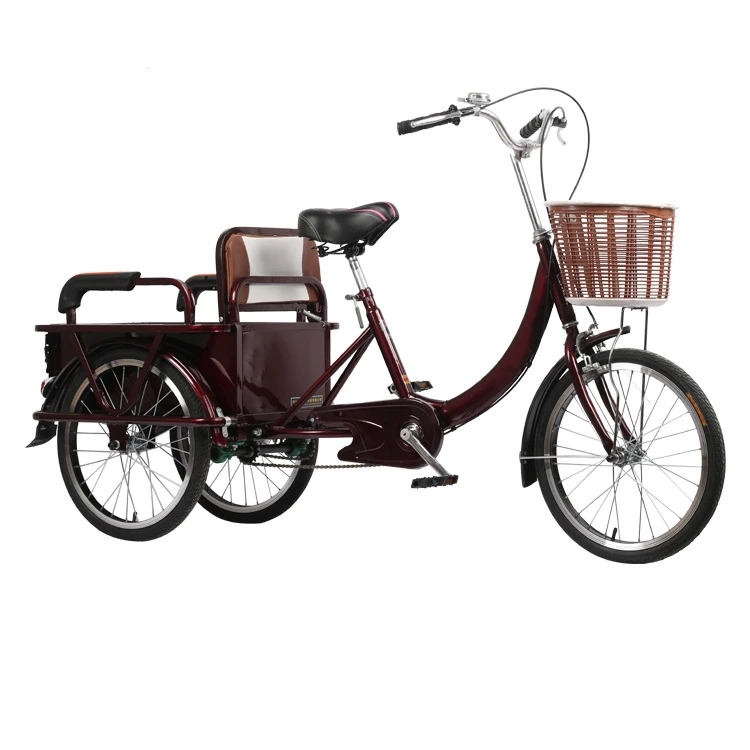 Adult three wheel bicycle manned cargo trike RICKSHAW tricycle
