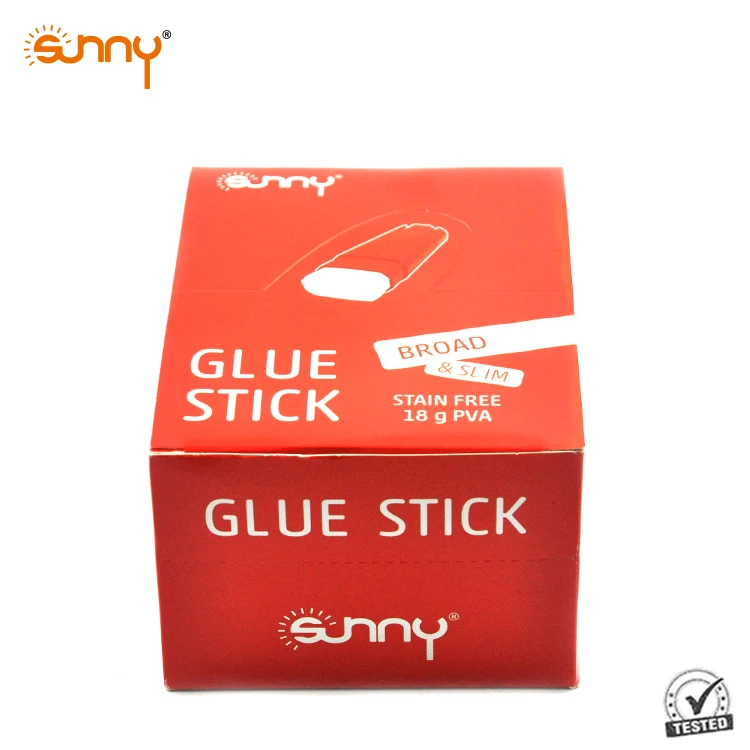 Hot selling Transparent Hot Melt glue stick with 18g, non-toxic,square shape